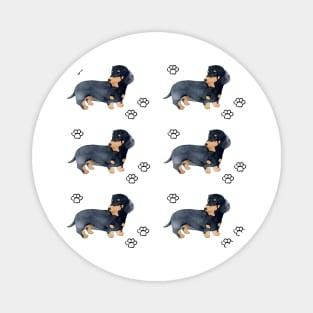 Dachshund dog pattern Magnet